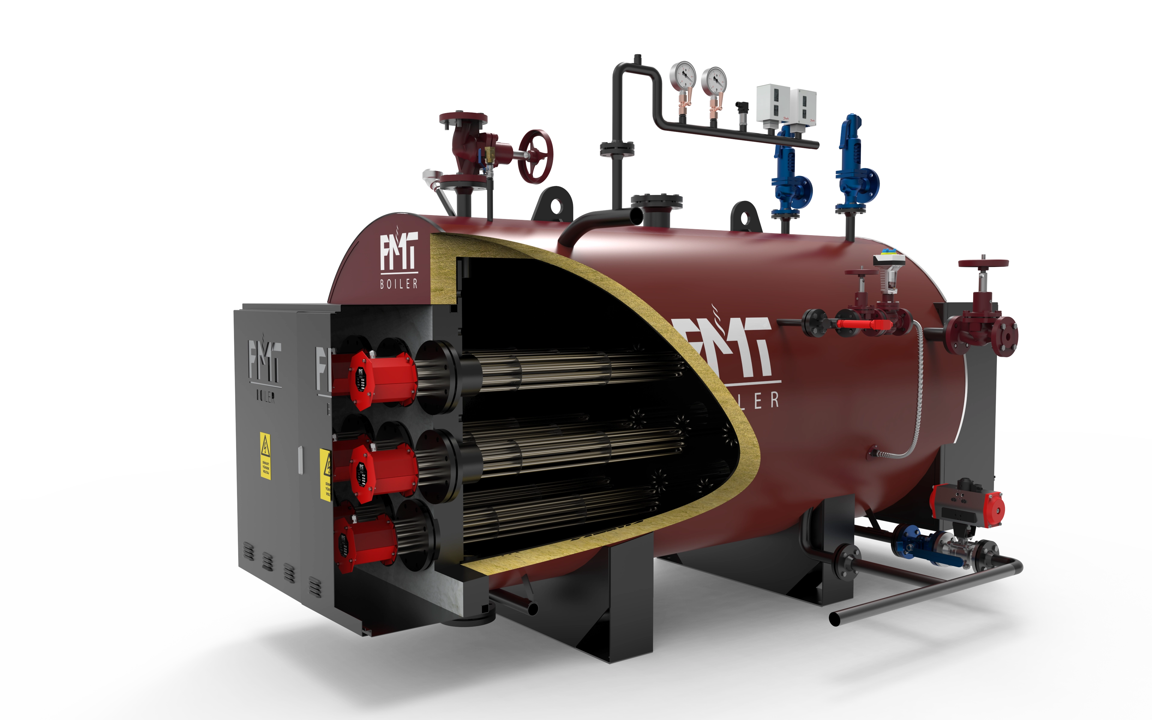 FMT Boiler Elektrikli Buhar Kazanları ile bir yanma olmadan sıfır emisyon ile sadece elektrik kullanarak yüksek verimli 